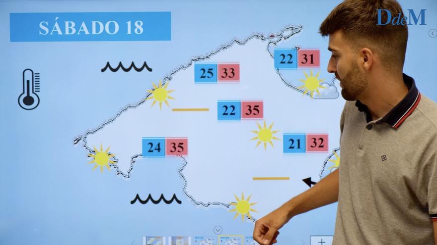 El tiempo en Mallorca del fin de semana: Del pico de la ola de calor a temperaturas un poco más suaves