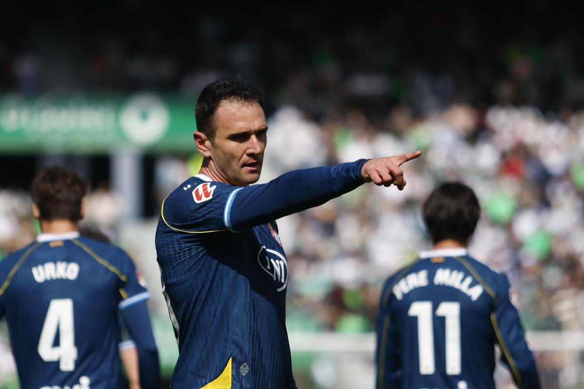 Kike García, delantero del Espanyol.