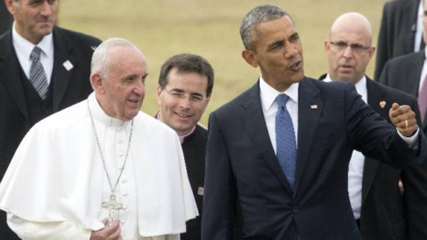 Obama recibe al papa Francisco en la Casa Blanca