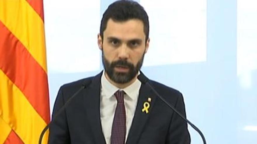 El president del Parlament, Roger Torrent.