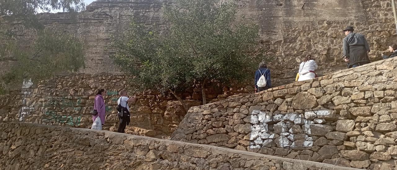 Subida a Gibralfaro, el pasado jueves.