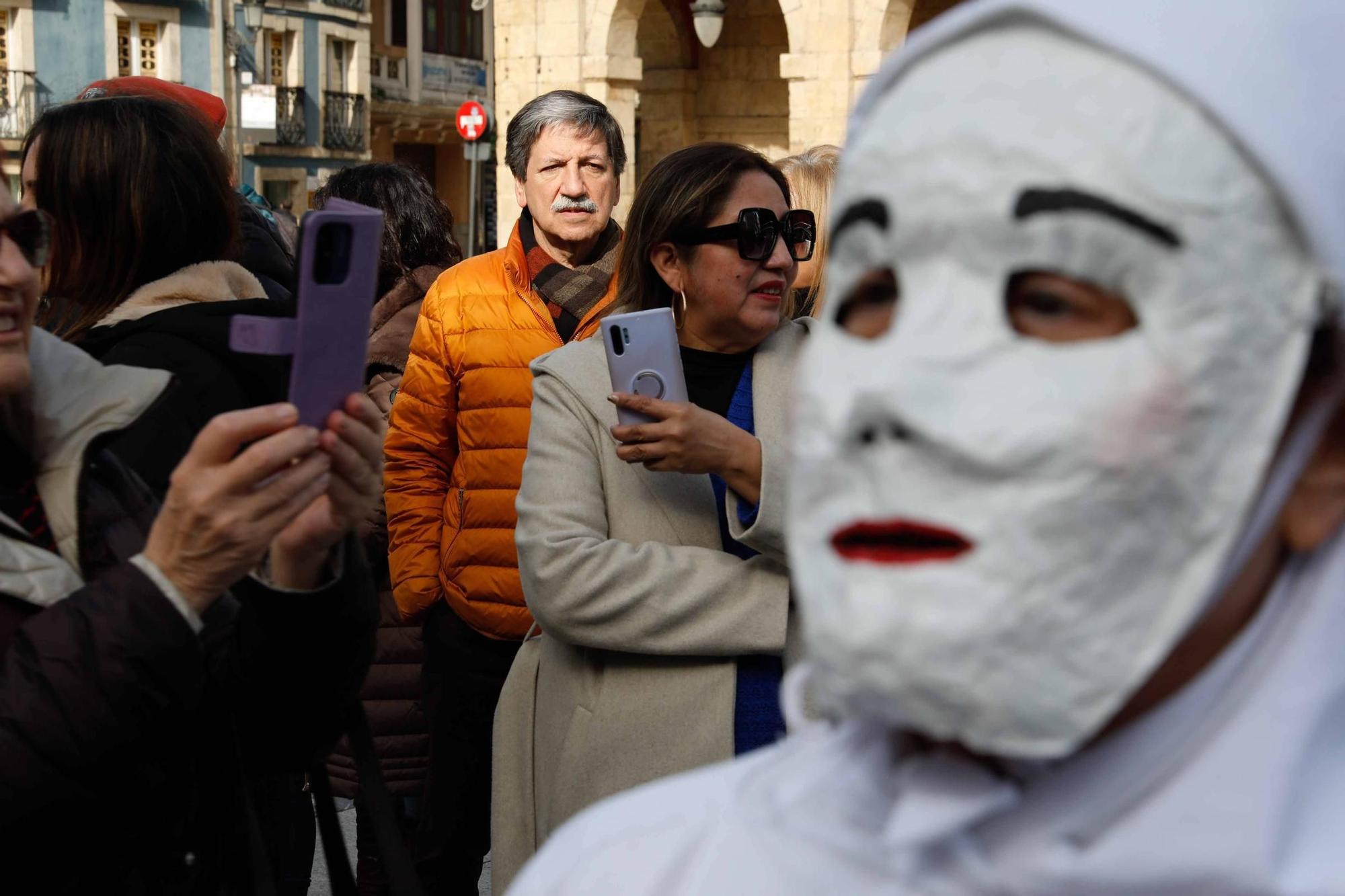 EN IMÁGENES: El Antroxu tradicional en Avilés