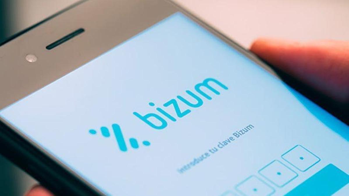 Aplicación de Bizum en un móvil.