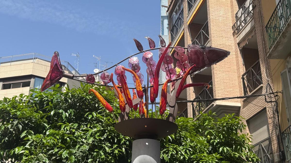 Monumento sardinero en conmemoración al nacimiento del festejo.
