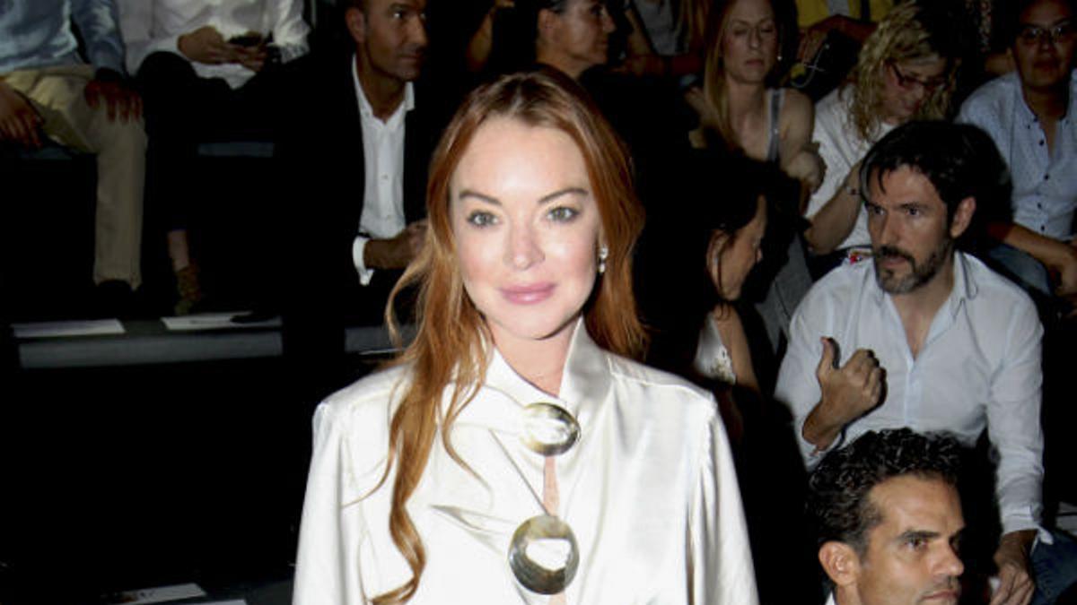 Lindsay Lohan en el desfile de Devota y Lomba