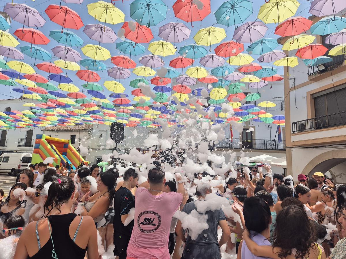 Fiesta del agua en Malpartida de Cáceres.