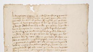 Fragmento manuscrito conocido que se conserva del Tirant lo Blanch.