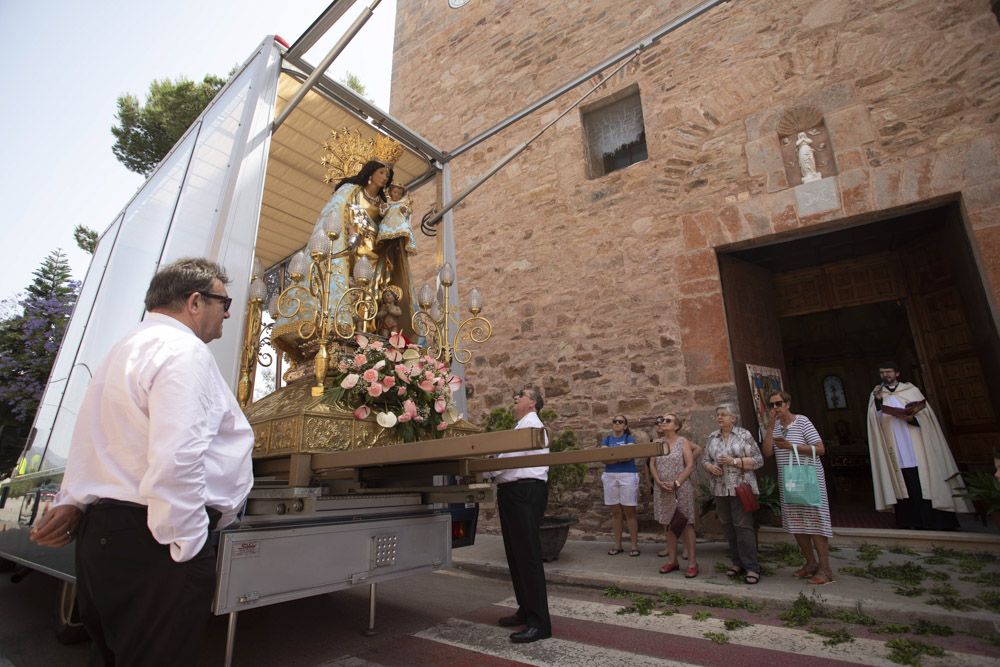 La Peregrina visita los pueblos de la Baronía, en El Camp de Morvedre.