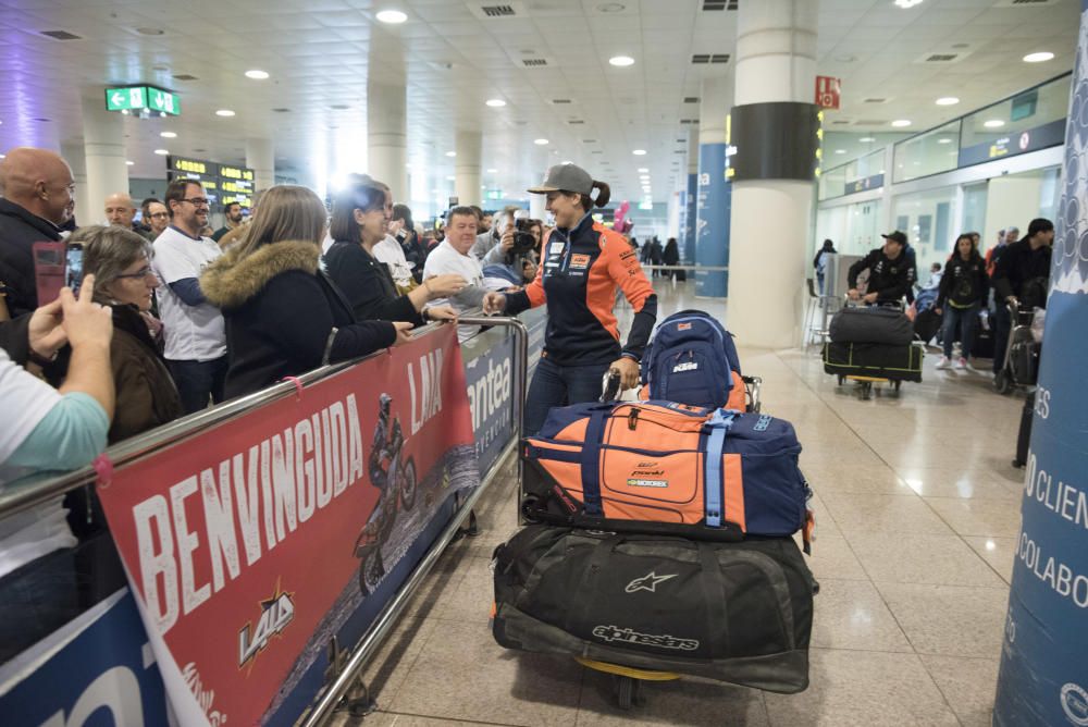 Arribada dels pilots del Dakar a Barcelona