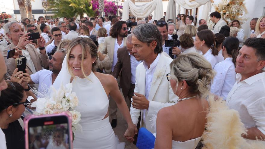 Pippo Inzaghi y Angela Robusti contraen matrimonio en Formentera