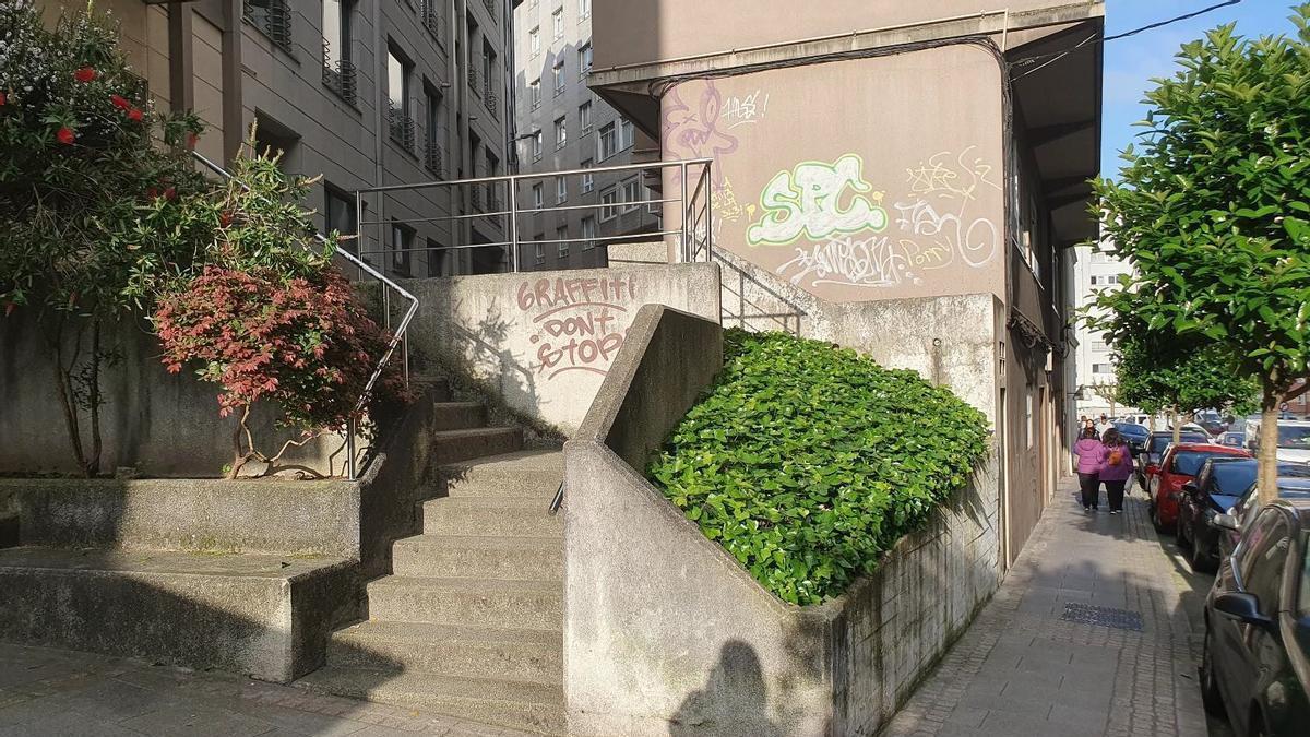 Zona en la que se va a instalar el ascensor