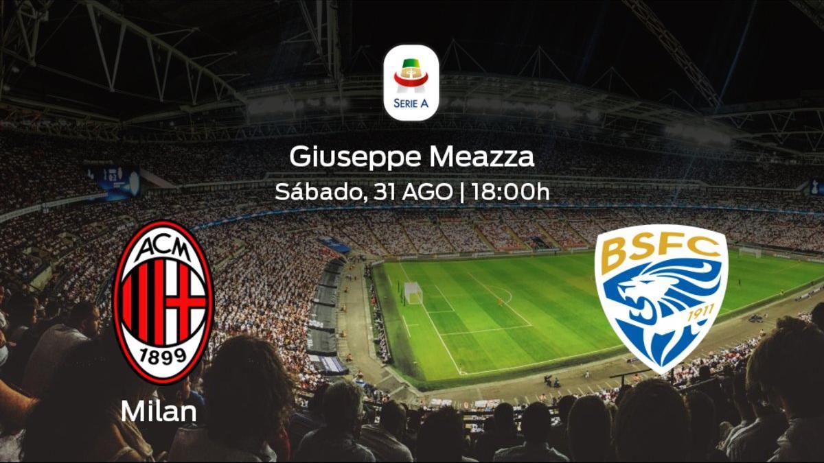 Previa del partido: el Milan recibe al Brescia Calcio