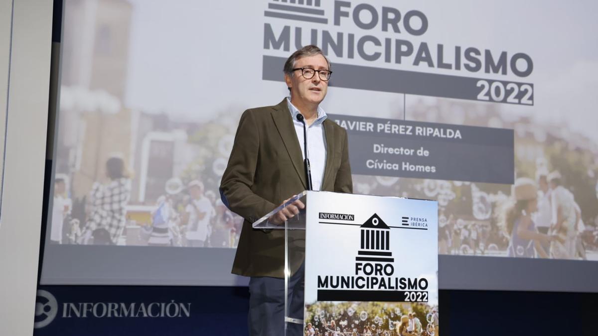 El director de Cívica Homes, Javier Pérez Ripalda, en el Foro Municipalismo.