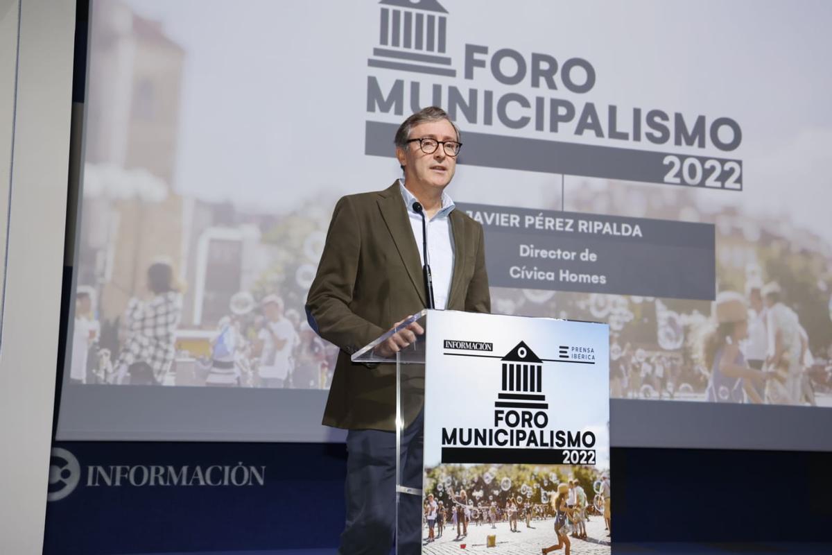 El director de Cívica Homes, Javier Pérez Ripalda, en el Foro Municipalismo.