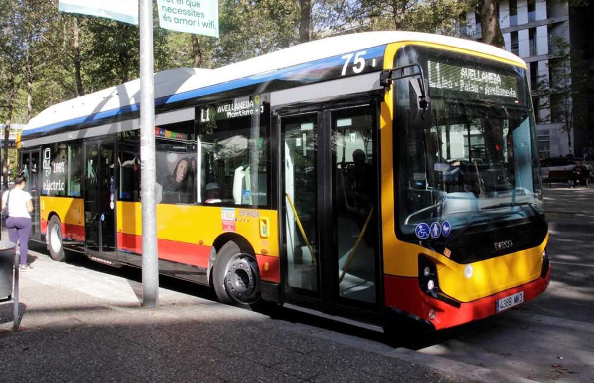 Un dels vehicles elèctrics circulant per l'avinguda Ramon Folc, en una imatge d'arxiu.