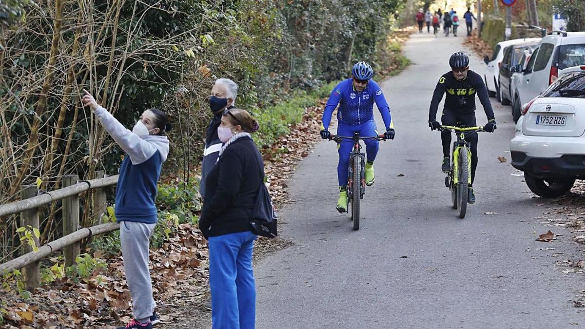 L&#039;inici del camí que porta cap als Àngels, a la Vall de Sant Daniel, el novembre passat.