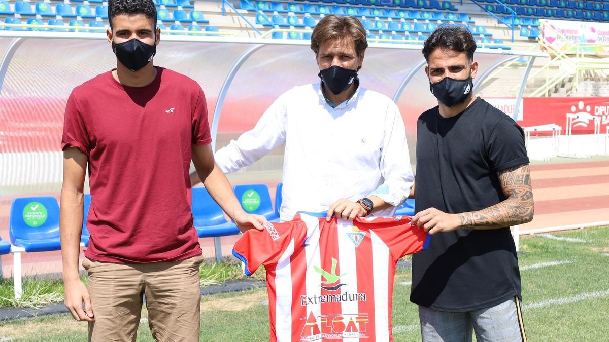 Martín Cascajo, Emilio Sosa y Manu Miquel, este martes.