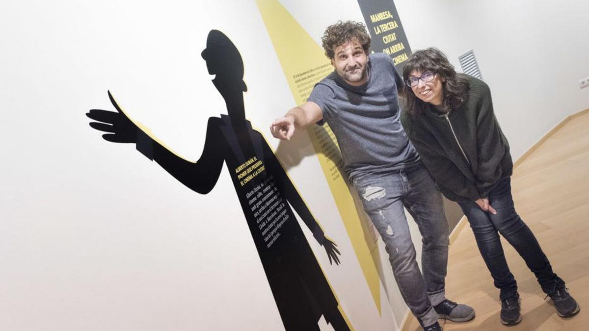Marc Martínez i Olga Payan, a l’entrada de l’exposició | ARXIU/OSCAR BAYONA