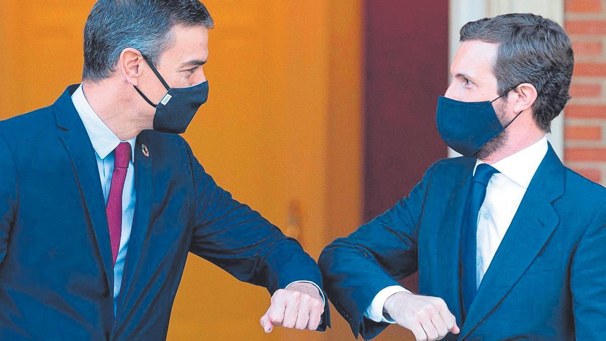 Pedro Sánchez y Pablo Casado.