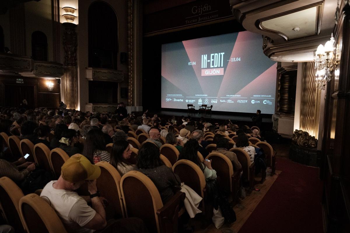 Una sala de cine en el Festival In-Edit Gijón.