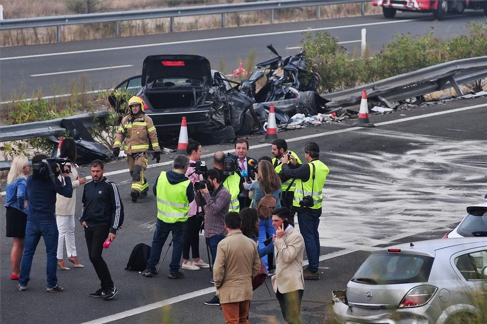 Accidente múltiple en Galisteo