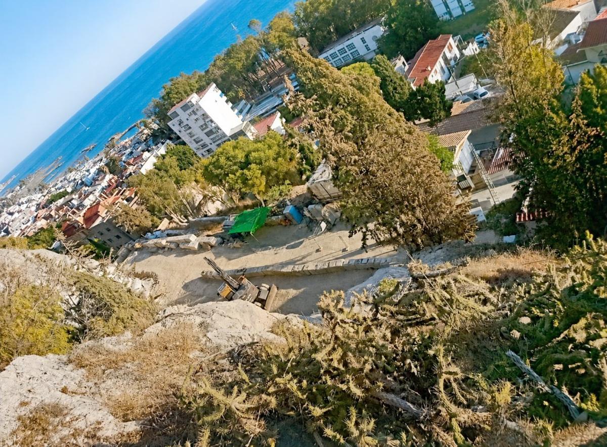 Vista de las obras desde el Cerro de San Telmo.