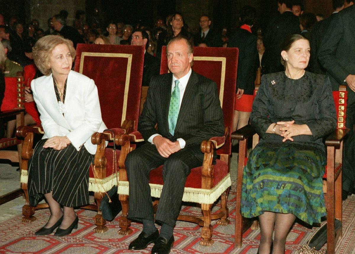 Die Altkönige in der Kathedrale in Palma. Irene von Griechenland (rechts) war auch mit dabei.