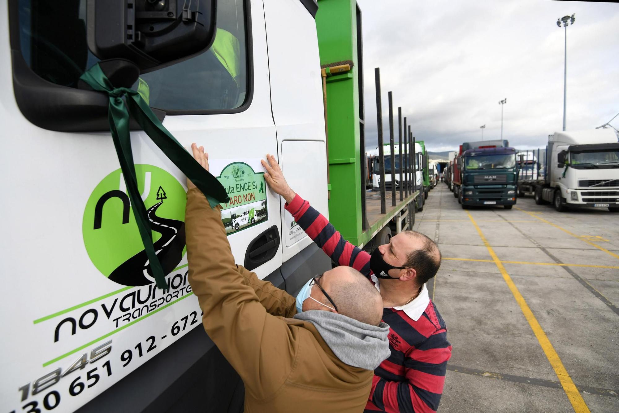 Caravana protesta de los empleados de Ence