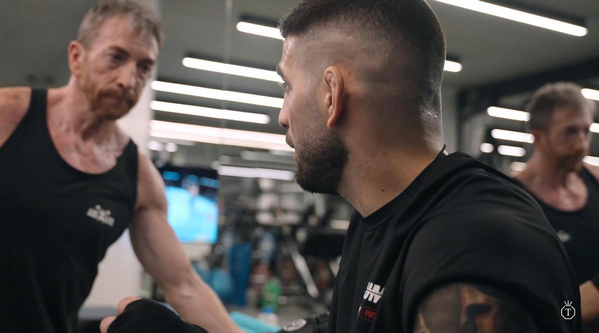 Pablo Motos, junto a Ilia Topuria