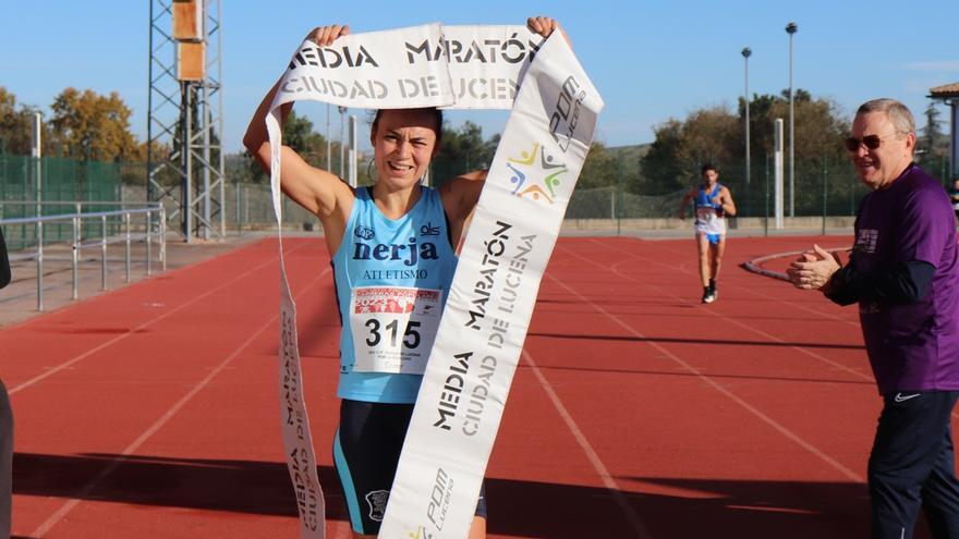 Diego Tirado y Silvia Lara reinan en la Carrera Popular Ciudad de Lucena