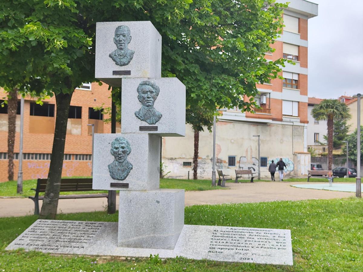 Vista de una de las zonas del Parque de La Memoria de Grado.