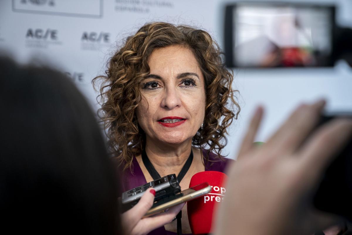 La ministra de Hacienda y Función Pública y vicepresidenta primera del Gobierno, María Jesús Montero