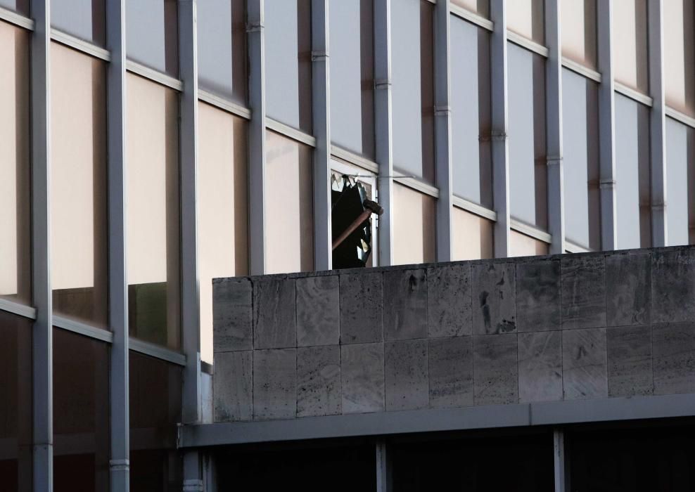 Incendio en el edificio de Gesa