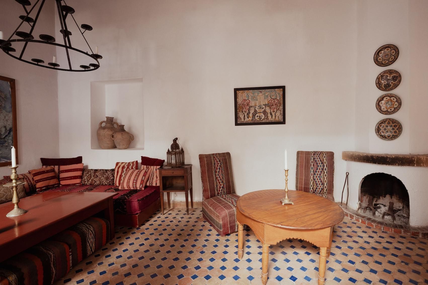 Entramos en Villa Maroc, un antiguo riad convertido en hotel boutique