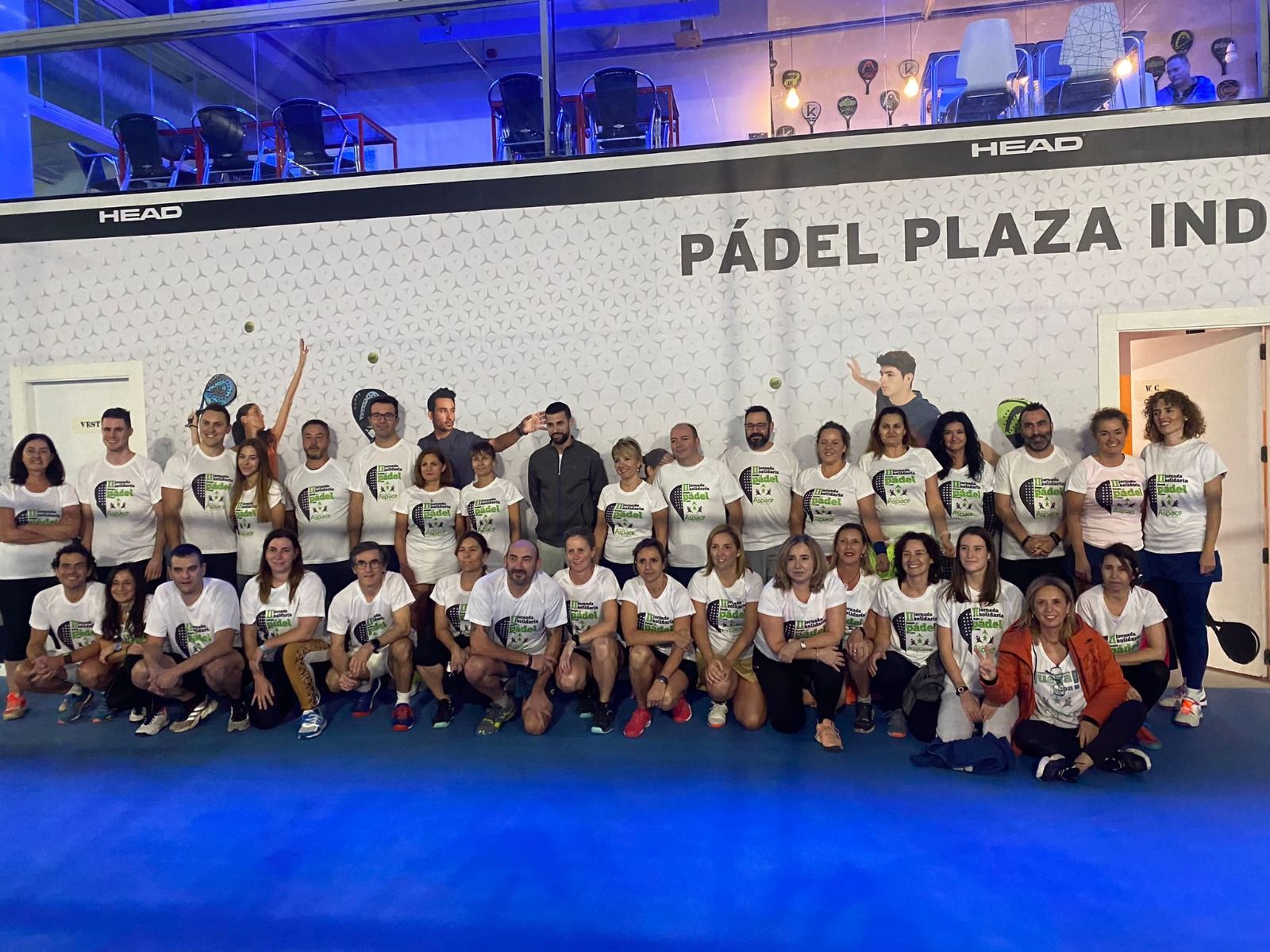 La II Jornada de Pádel de Aspace Zaragoza en Plaza Indoor bate sus registros con 238 jugadores