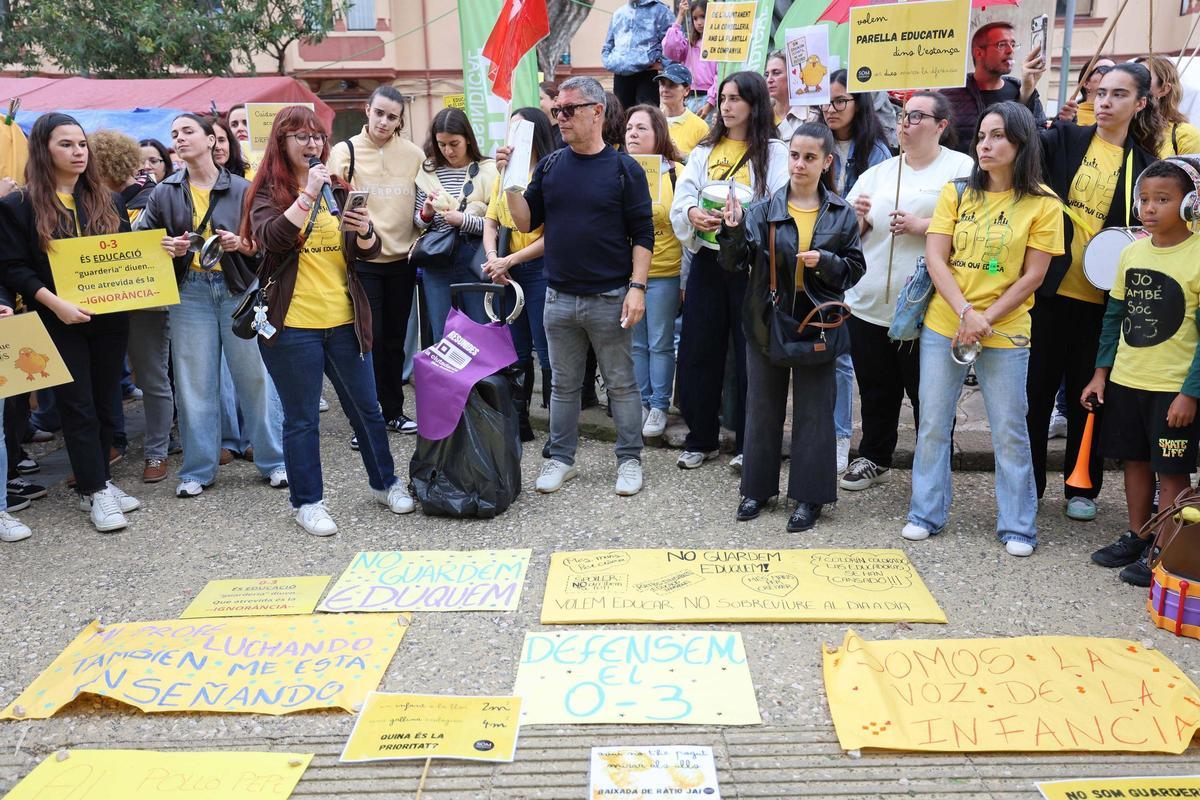 Protesta de las educadoras de Infantil de 0 a 3 años en Ibiza