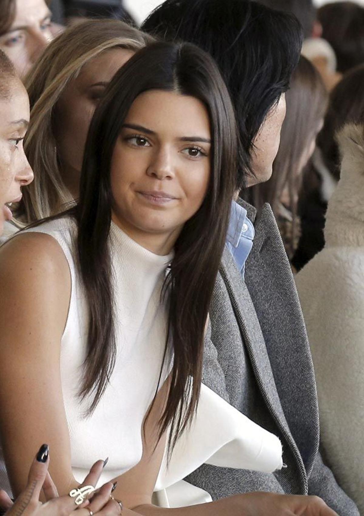 Kendall Jenner, en el front row del desfile de Calvin Klein en la Semana de la Moda de Nueva York.