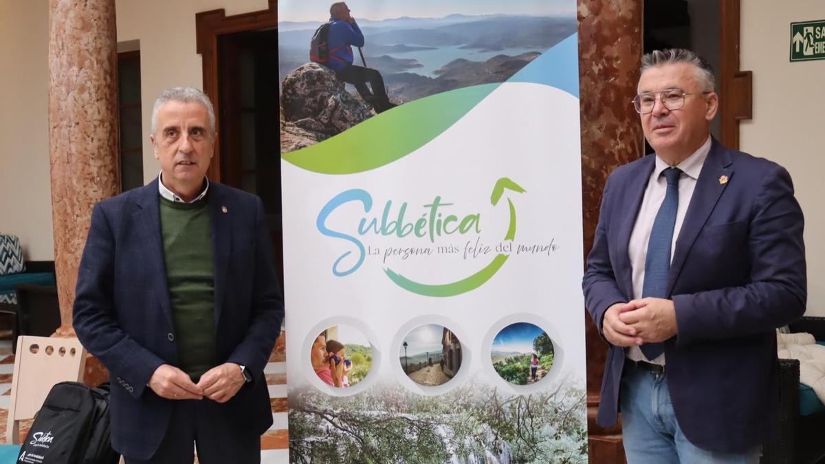 Juan Pérez y Lope Ruiz, en la presentación de la programación para Fitur.