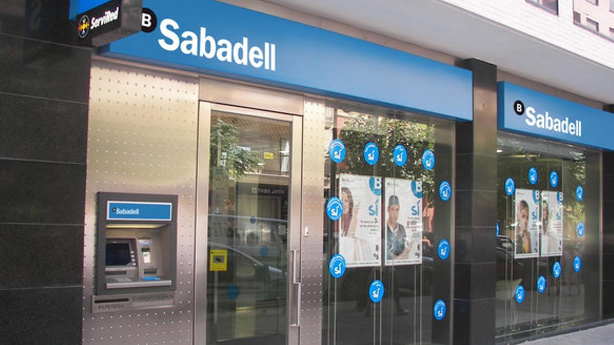 Una oficina del Banco Sabadell en Catalunya.
