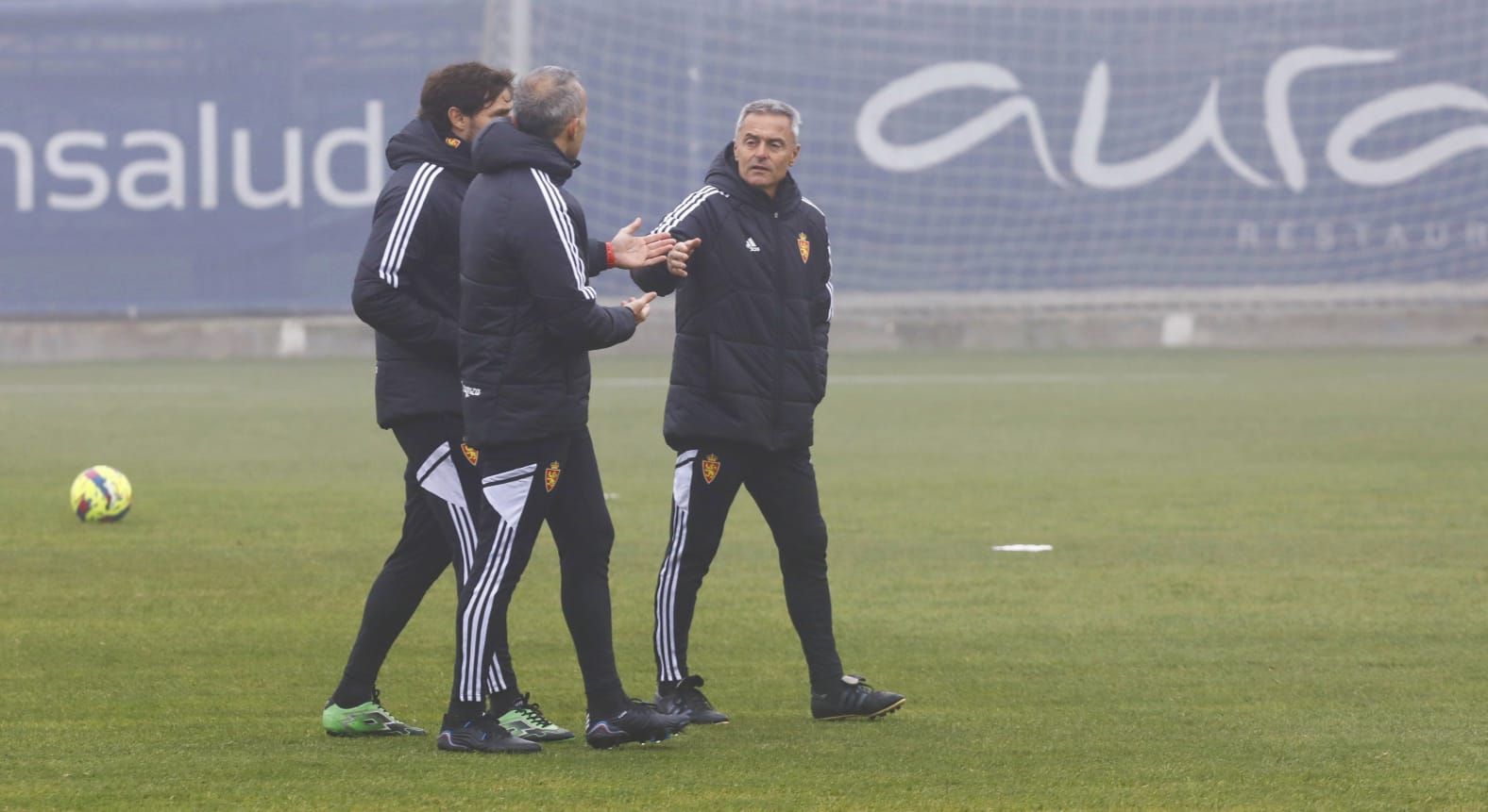 Entrenamiento al Zaragoza en la semana del derbi contra el Huesca