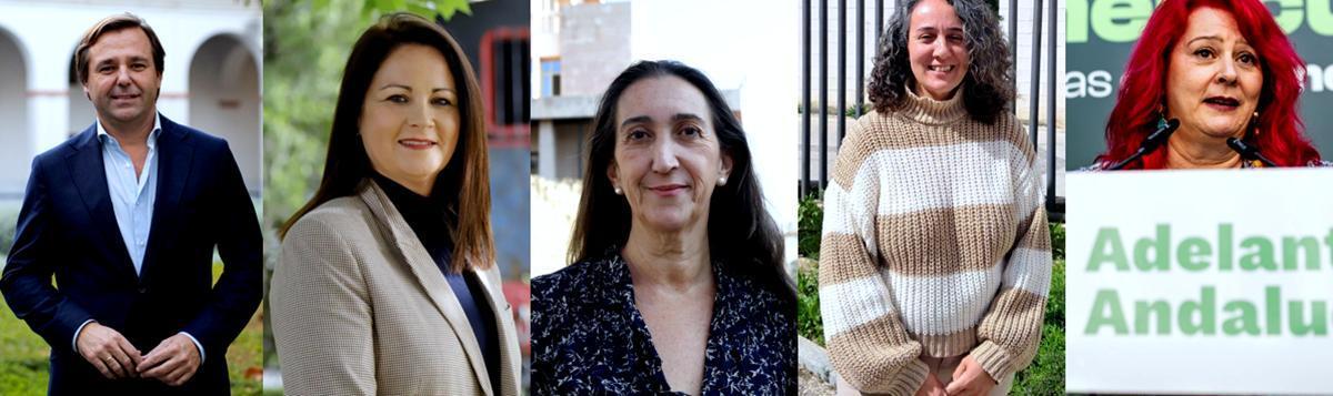Cuatro mujeres y un hombre lideran las listas por Córdoba de las principales formaciones políticas a las elecciones andaluzas