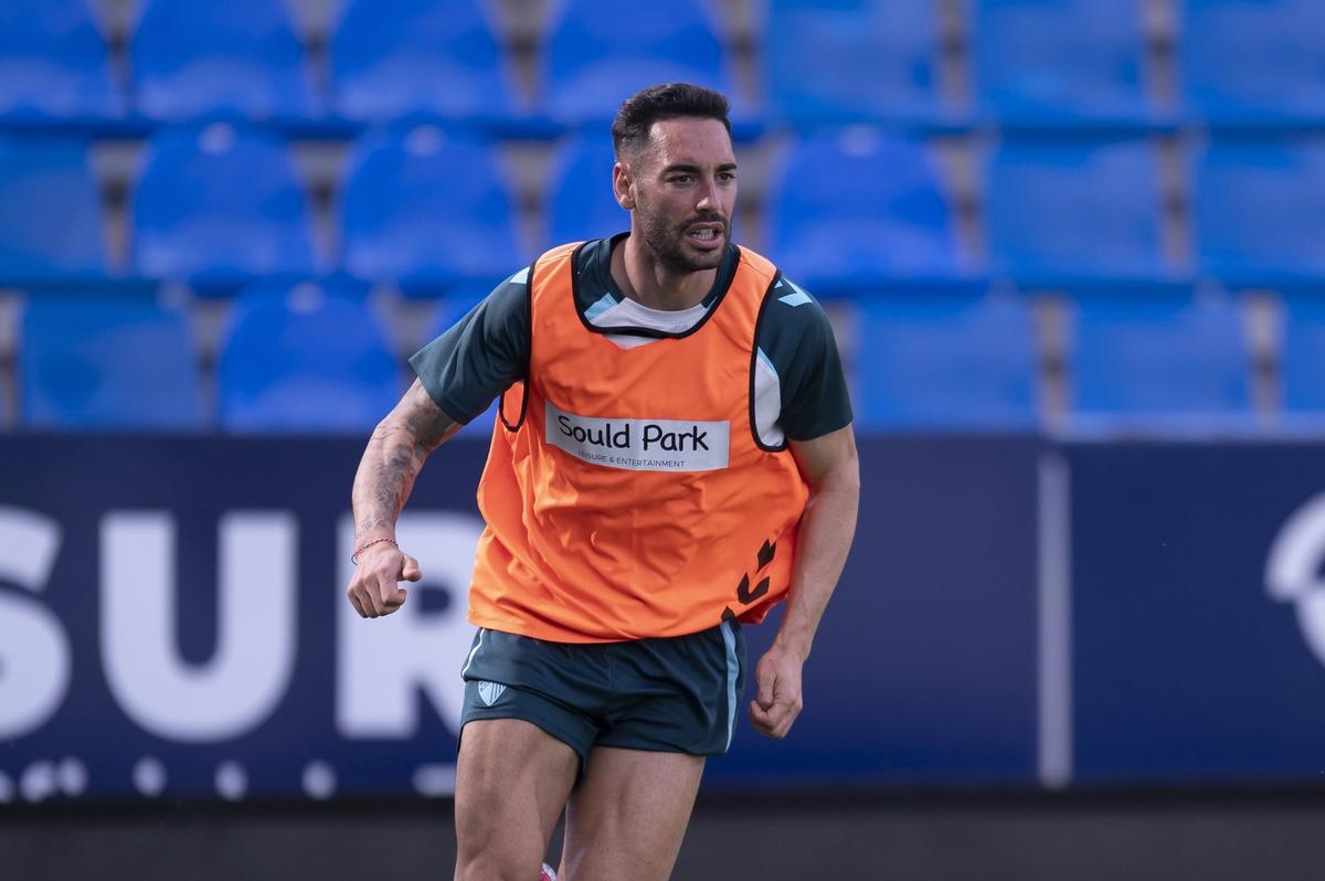 Víctor García, durante un entrenamiento.