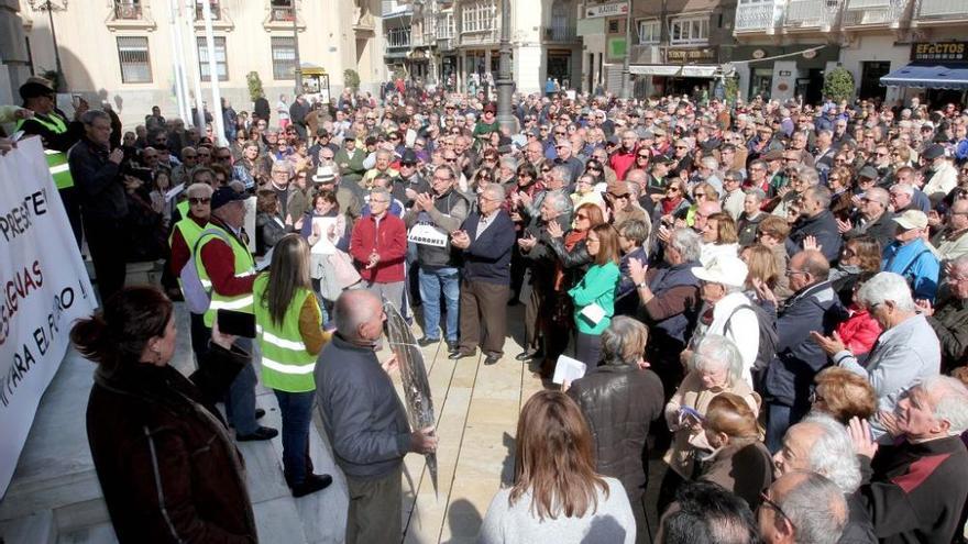 Los jubilados de Cartagena también protestan por la subida del 0,25