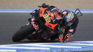 El piloto sudafricano de MotoGP Brad Binder, en el circuito de Jerez.