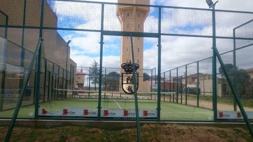 La instalación deportiva de Arcenillas ya reparada.