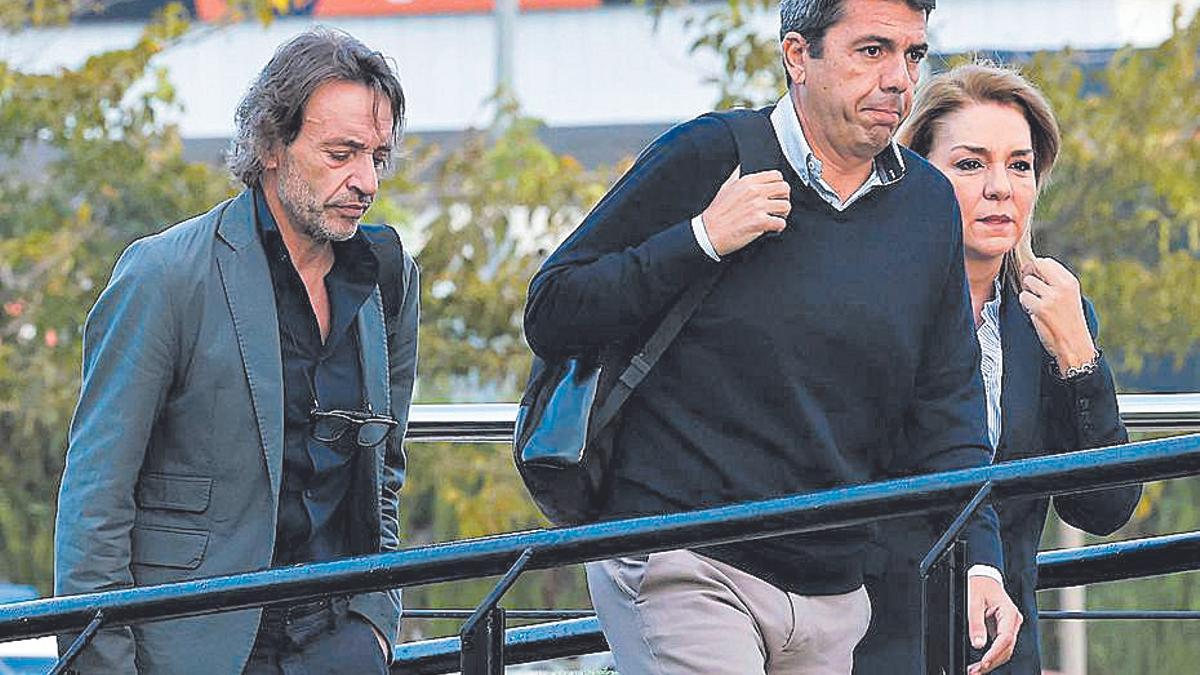 Mazón, con su jefe de gabinete.