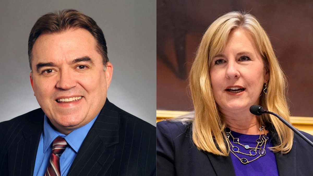 John Hoffman y Melissa Hortman.