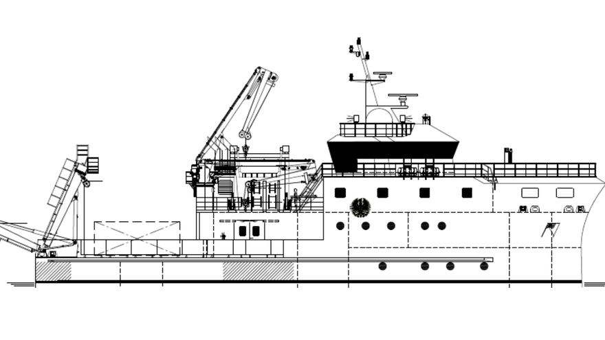 Plano del buque proyectado por Azores. | FDV