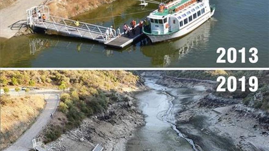 La sequía paraliza el crucero del Tajo y origina graves pérdidas