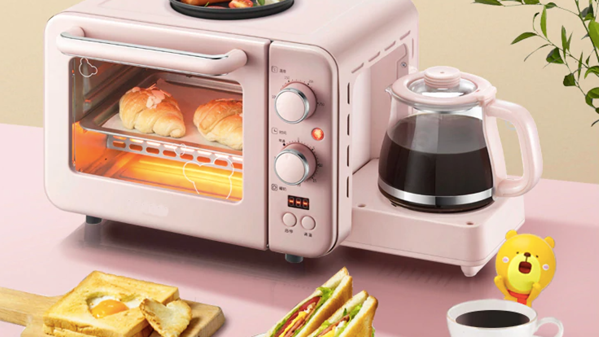Desayunos 3 en 1: el gadget 'cocinero' que te hace café, tostadas y huevos con bacon a la vez